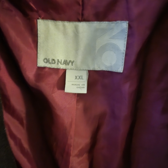 Old Navy Brown XXL Wool Pea Coat - Picture 2 of 2